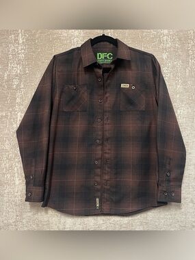 DIXXON DFC Youth Division Plaid Long-Sleeve Button-Up Shirt